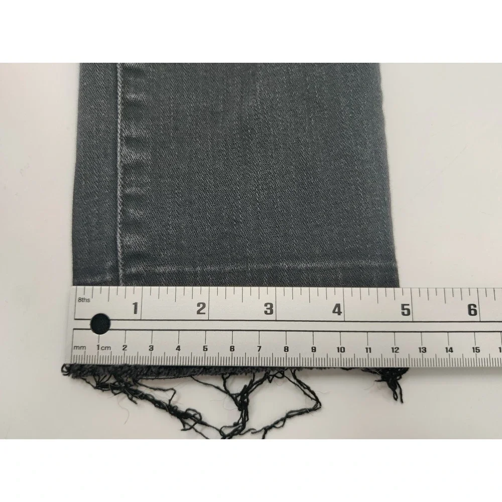American Eagle Outfitters Jegging Crop Distressed Black Jeans Size 00 Regular